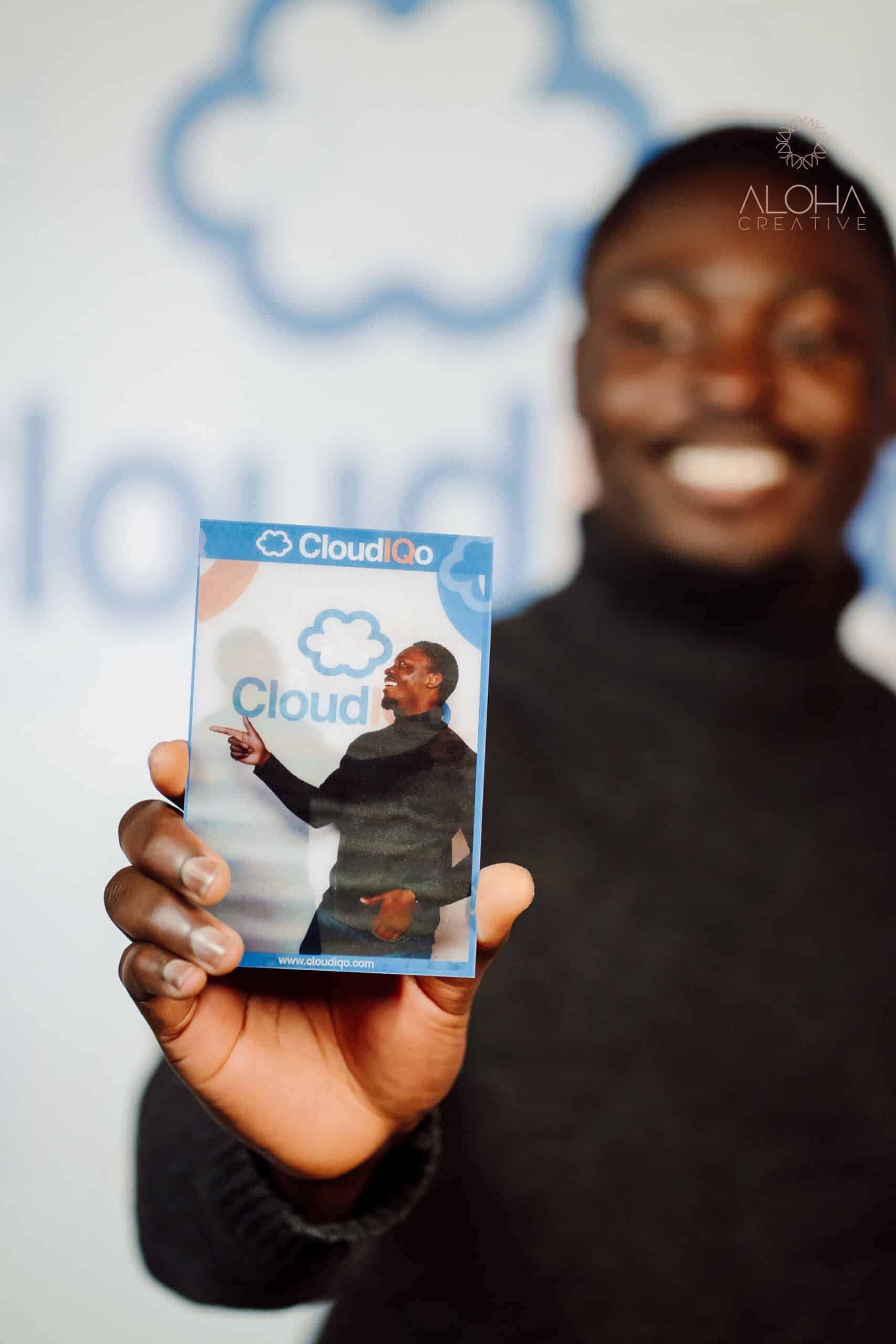 Trade show venue with branded booths and attendee engagement