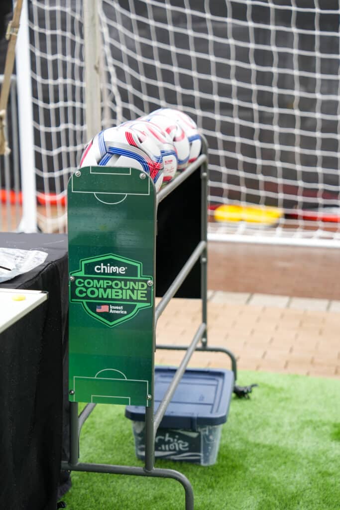 Guest at a hands-on activity station during a brand activation at the NASCAR Hall of Fame in Charlotte