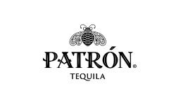 Patron Tequila logo - Aloha Creative photo booth client for premium brand activations and luxury events